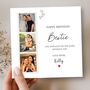 Bestie Birthday Photo Card, Personalised Photo Birthday Card, Best Friend, Any Relationship, thumbnail 1 of 4