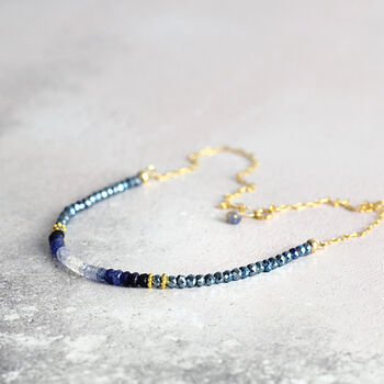 Blue Sapphire Necklace, 2 of 12