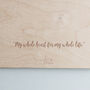 Personalised Monogram Wooden Wedding Guestbook, thumbnail 4 of 5