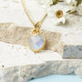 Gold Plated June Rainbow Moonstone Necklace Card, thumbnail 2 of 7