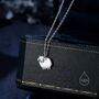 Fluffy Sheep Pendant Necklace In Sterling Silver, thumbnail 3 of 12