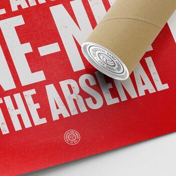Arsenal 'One Nil' Football Song Print, 3 of 3