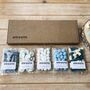 Blue Velvet Letterbox Sweets Gift Box, thumbnail 1 of 5