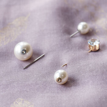 Faux Pearl Long Scarf Pin, 4 of 12