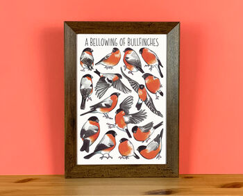 Bullfinches Wildlife Watercolour Postcard, 6 of 6