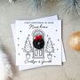 Personalised Crochet Wreath New Home Christmas Card, thumbnail 1 of 3