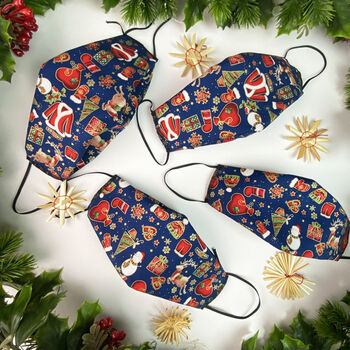 Christmas Pattern Unisex Reusable Face Mask, 4 of 6