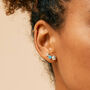 Lakshmi Turquoise Stud Earrings Sterling Silver Or Gold Vermeil, thumbnail 1 of 11