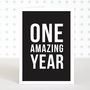'One Amazing Year' Personalised Photo Print, thumbnail 4 of 4