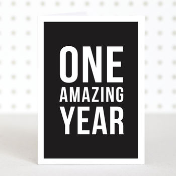 'One Amazing Year' Personalised Photo Print, 4 of 4