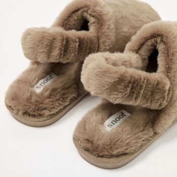 Luxury Faux Fur Memory Foam Slingback Slippers, 11 of 11