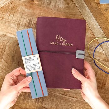 Elastic Expansion Pack For Refillable Planner Folio | Set Of Two Internal Elastics, 5 of 8