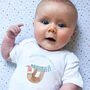Personalised First Christmas Baby Grow, thumbnail 1 of 4