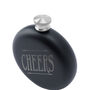 Dapper Chap 'Down The Hatch' Black 6oz Hip Flask | Gift Boxed, thumbnail 5 of 5