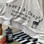 Merry And Cosy Personalised Family Christmas Blanket, thumbnail 5 of 7