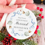 First Christmas Married Ornament Gift, thumbnail 1 of 7