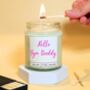Hello Gym Buddy Candle Gift For Gym Partner Or Gym Lover, thumbnail 2 of 5