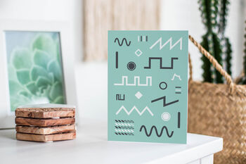 Synth Waveforms Greetings Card | Music Lover Card, 5 of 5