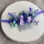 Purple And Lavender Flower Hair Comb, thumbnail 2 of 6