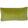 Velvet Cushion With Piping In A Choice Of Colours, thumbnail 2 of 4