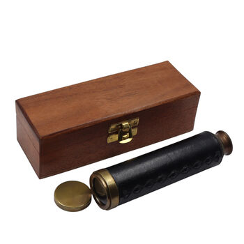 12 Inch Bronze Telescope With Wooden Box, 5 of 7