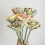 50th Golden Anniversary Flowers Jug Vase Tag Option, thumbnail 5 of 6