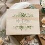 Personalised Wooden Botanical Wedding Keepsake Box, thumbnail 2 of 9