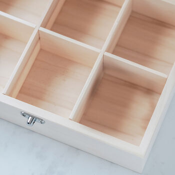 Personalised Wooden Keepsake Storage Box, 2 of 6