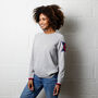 Helena Hibiscus Cashmere Jumper, thumbnail 4 of 6
