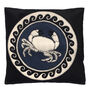 Cancer Hand Embroidered Zodiac Cushion, thumbnail 1 of 3