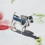 Jack Russell Charm Sterling Silver, thumbnail 1 of 7
