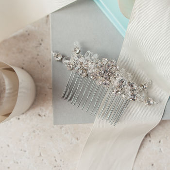 Crystal And Diamante Bridal Comb, 2 of 3