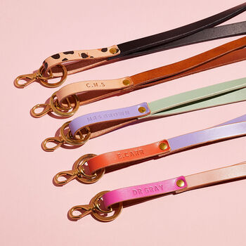 Personalised Leather Lanyard, 2 of 6