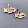 Wooden Fish Cat ID Tag Personalised, thumbnail 4 of 12