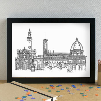 Florence Skyline Travel Art Print Unframed, 2 of 6