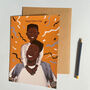 Black Boy Illustration Card For Father's Day, thumbnail 4 of 4