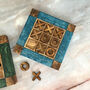 Couples Inititals Customised Noughts And Crosses, Wood Resin Tic Tac Toe, thumbnail 6 of 11