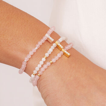 Moonstone And Gold Beads Healing Crystals Bracelet Gift, 4 of 6
