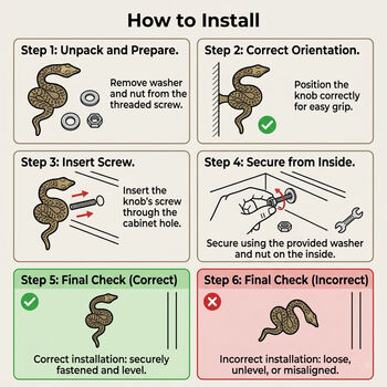 Antique Brass Serpent Drawer Knob, 5 of 9