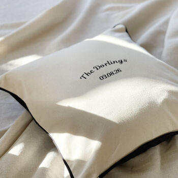 Personalised Wedding Cushion, 3 of 4