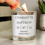 Personalised Special Date Scented Jar Candle, thumbnail 3 of 3