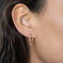 Multicolour Gemstone Hoop Earrings, thumbnail 5 of 5