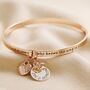 Personalised 'Friend' Meaningful Word Bangle, thumbnail 5 of 6