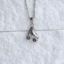 Silver Roller Skating Boots Pendant Gift, thumbnail 1 of 4