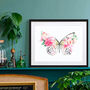 Butterfly Wildlife Botanical Art Print, thumbnail 1 of 4