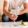 Personalised Engraved Gin Goblet Alcohol Gifts For Husband, thumbnail 3 of 5