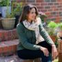 Stag Head Print Scarf In Personalised Gift Box, thumbnail 3 of 6