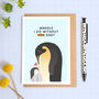 Penguin Father's Day Card, thumbnail 1 of 6