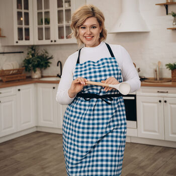 Matching Checked Christmas Aprons | Kids And Adults, 8 of 12