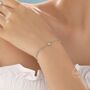 Cz Cluster Bracelet In Sterling Silver, thumbnail 4 of 9